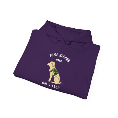 Some heroes walk on 4 legs -  Hoodie