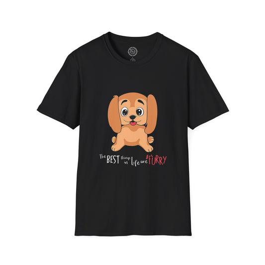 The best things in life are FURRY - T-Shirt