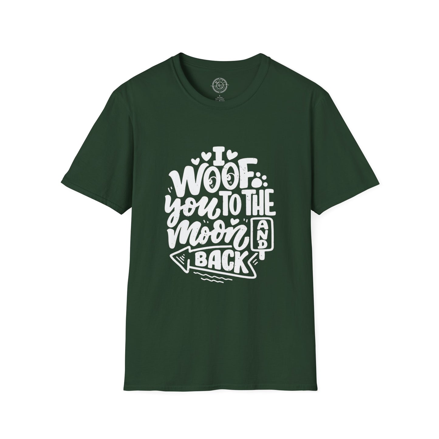 I Woof you to the moon and back - T-Shirt