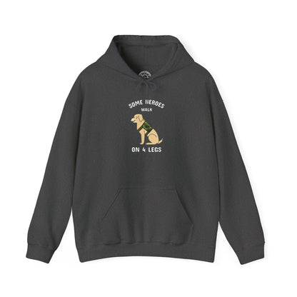 Some heroes walk on 4 legs -  Hoodie
