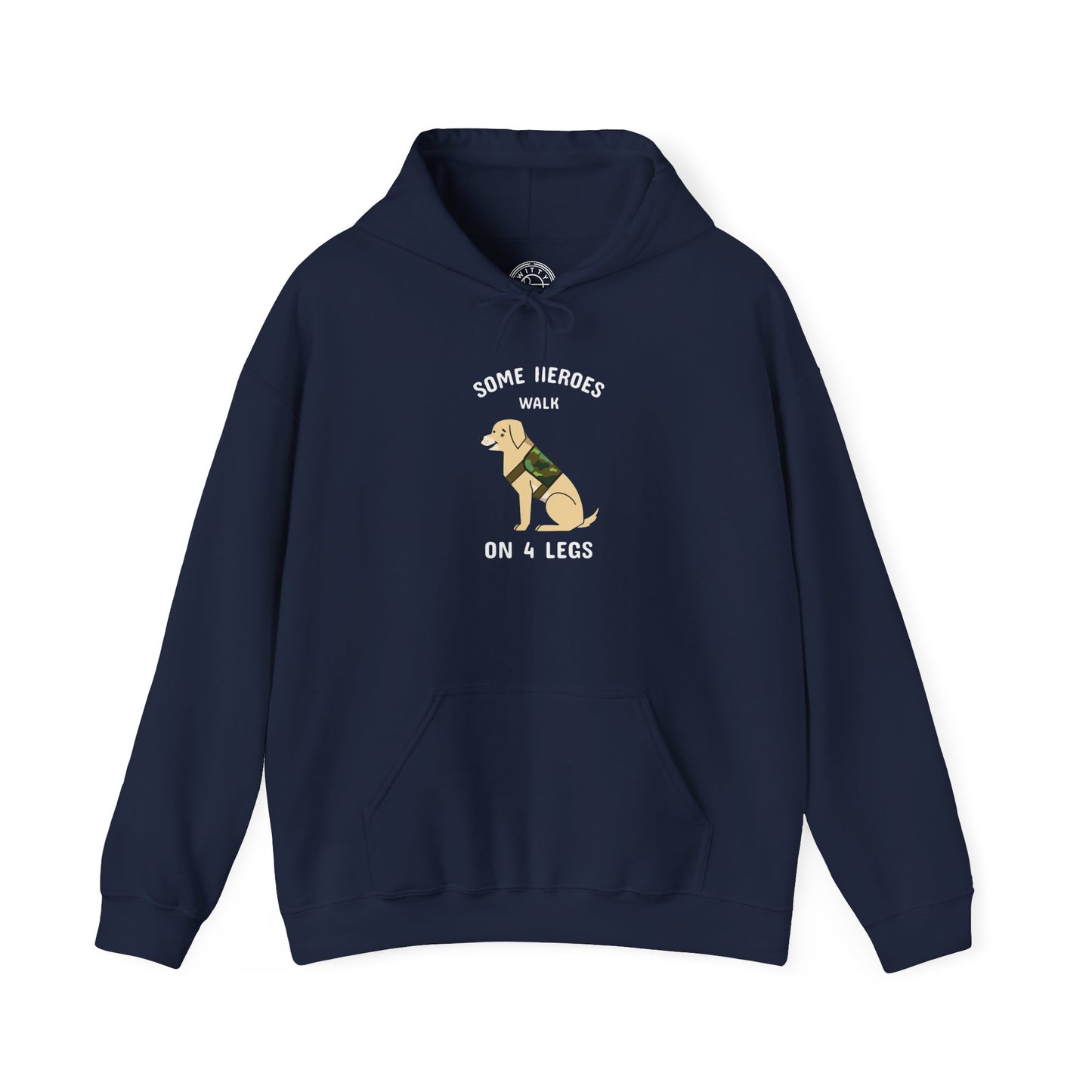 Some heroes walk on 4 legs -  Hoodie