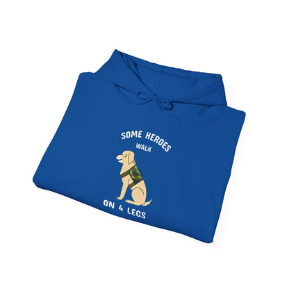 Some heroes walk on 4 legs -  Hoodie