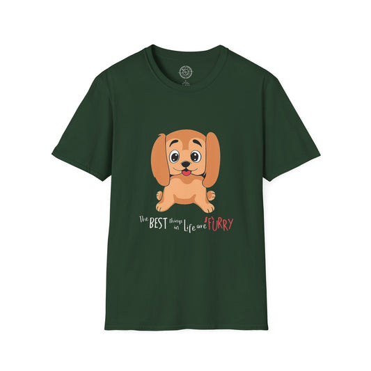 The best things in life are FURRY - T-Shirt
