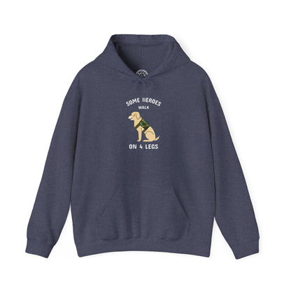 Some heroes walk on 4 legs -  Hoodie