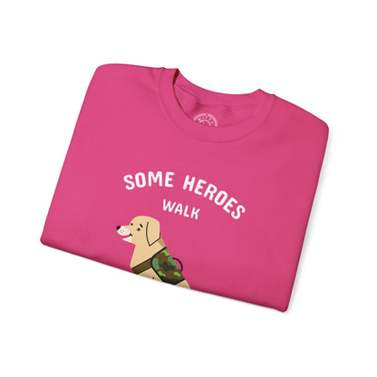 Some heroes walk on 4 legs - Sweatshirt