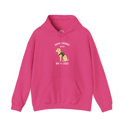 Some heroes walk on 4 legs -  Hoodie
