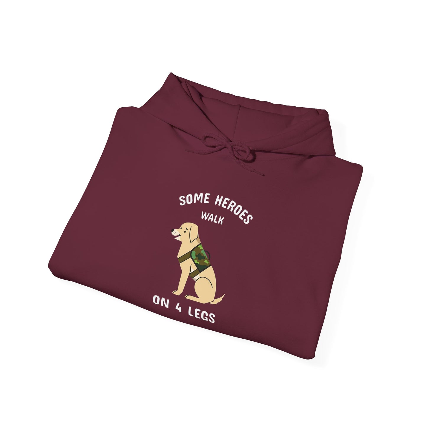 Some heroes walk on 4 legs -  Hoodie