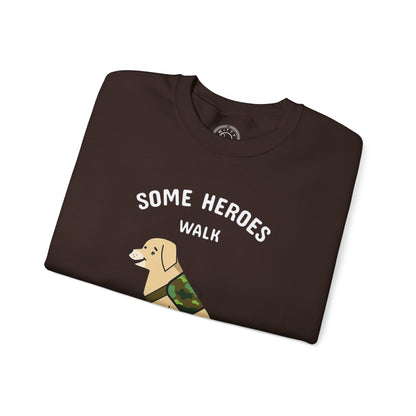 Some heroes walk on 4 legs - Sweatshirt