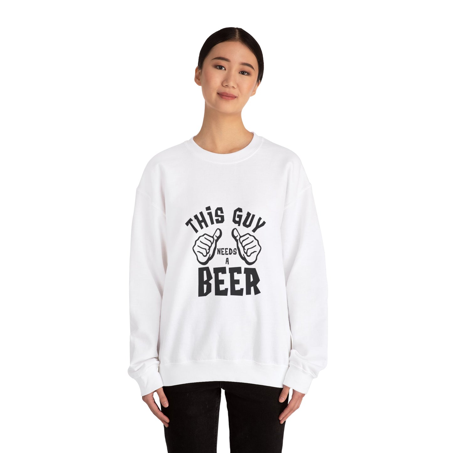 This guy needs a BEER - Sweatshirt