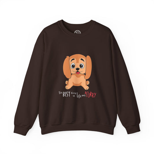 The best things in life are FURRY - Sweatshirt