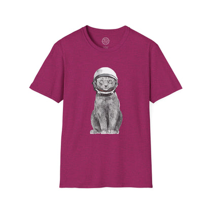 Cat with a Helmet - T-Shirt